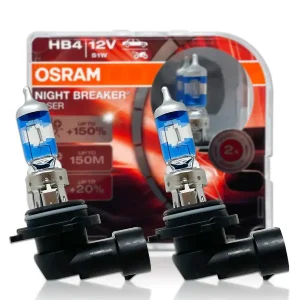 Sijalica 12V, HB4, 51W, P22D, NIGHT BREAKER LASER +150%, Duobox, par